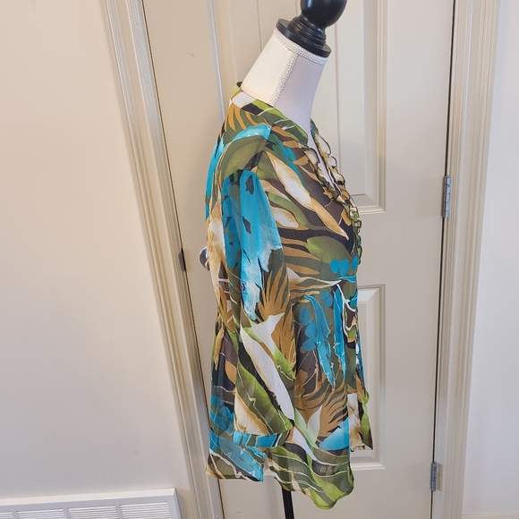 Tanjay Petites Sheer Blouse - Picture 6 of 7